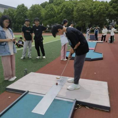 青少年培訓--昆山市周莊中學迷你高球選拔賽成功舉辦